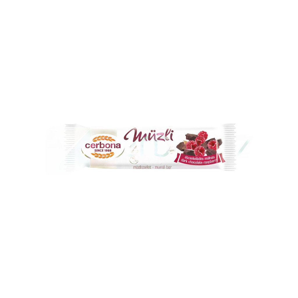 Cerbona slice gluten-free with chocolate and raspberry 35 g