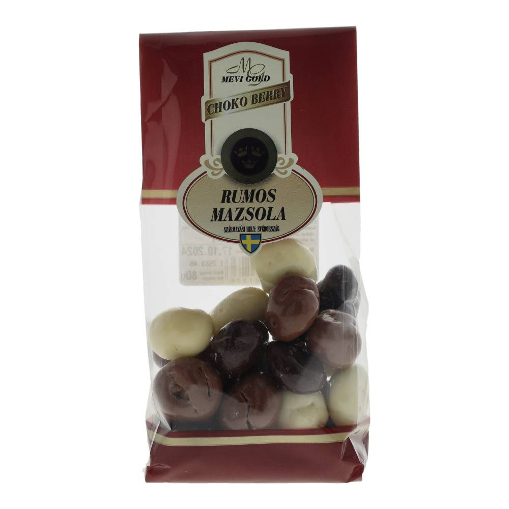 Rumrosinen mit Beeren Choko 80 g
