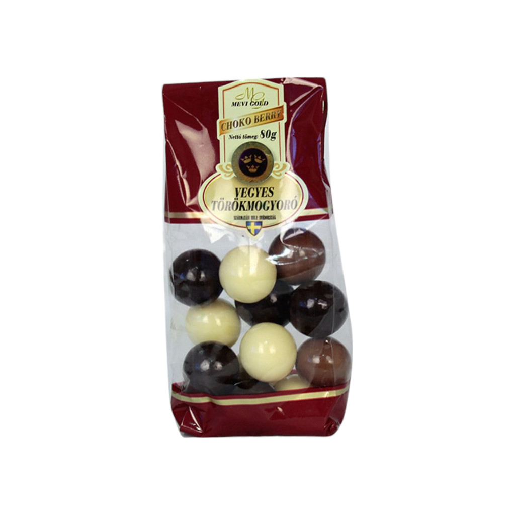 Migdale și alune cu ciocolată mix 80 g