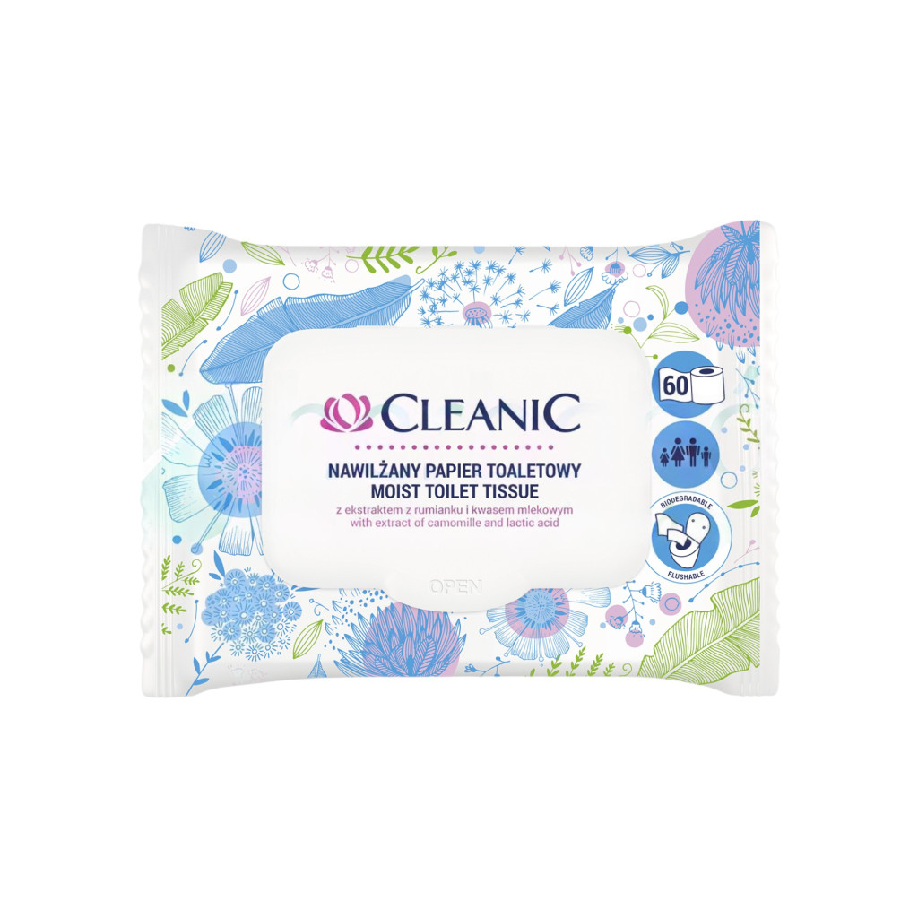 CLEANIC NEDVES TOALETTPAPÍR 60 db