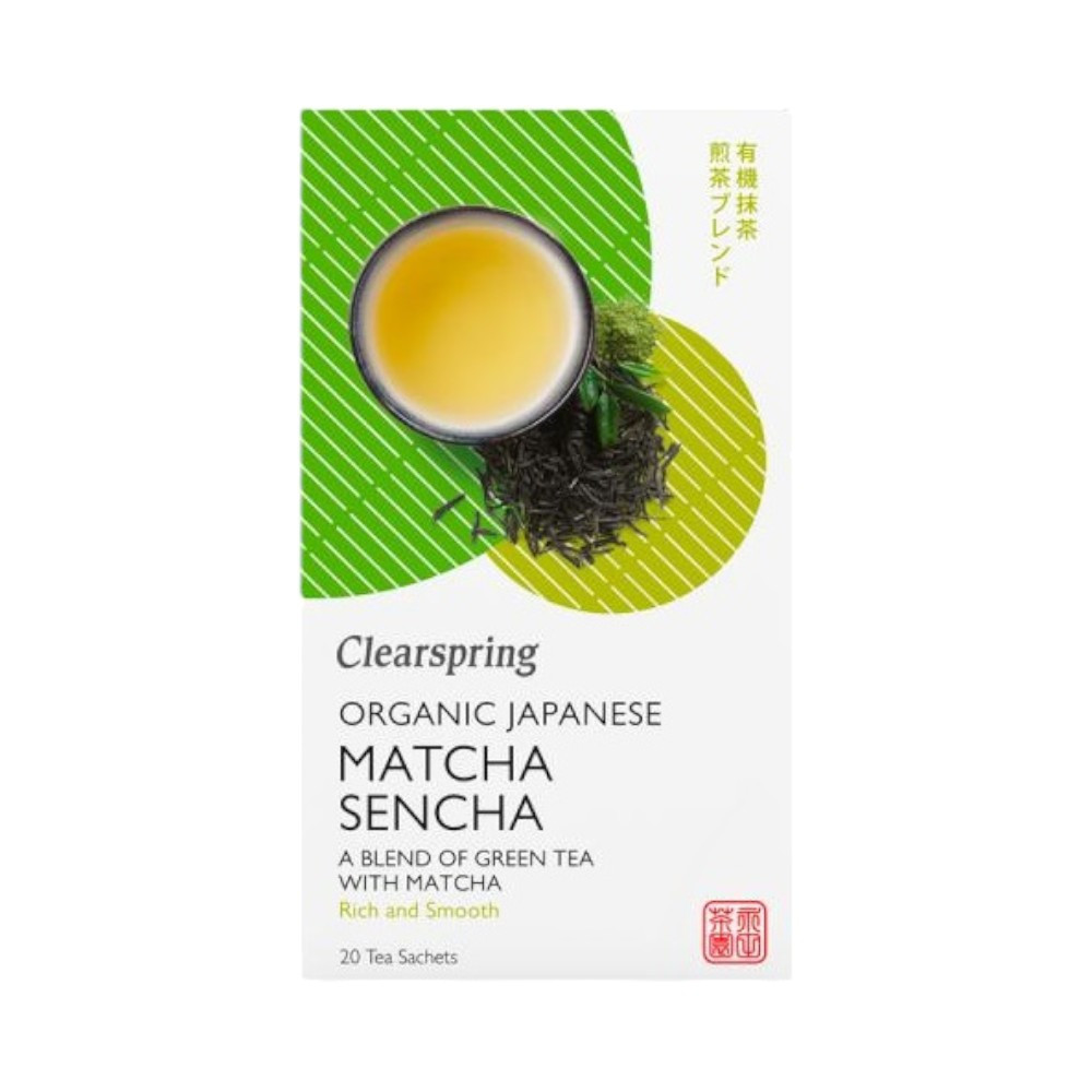 Clearspring bio japan matcha sencha zöld tea 20x1,8 g 36 g