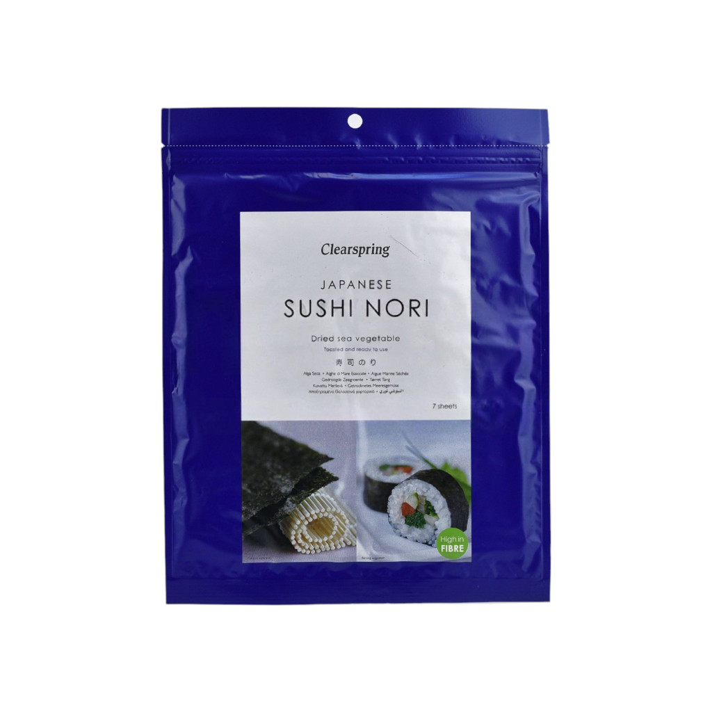 Clearspring nori-shusi pirított algalap 7 db