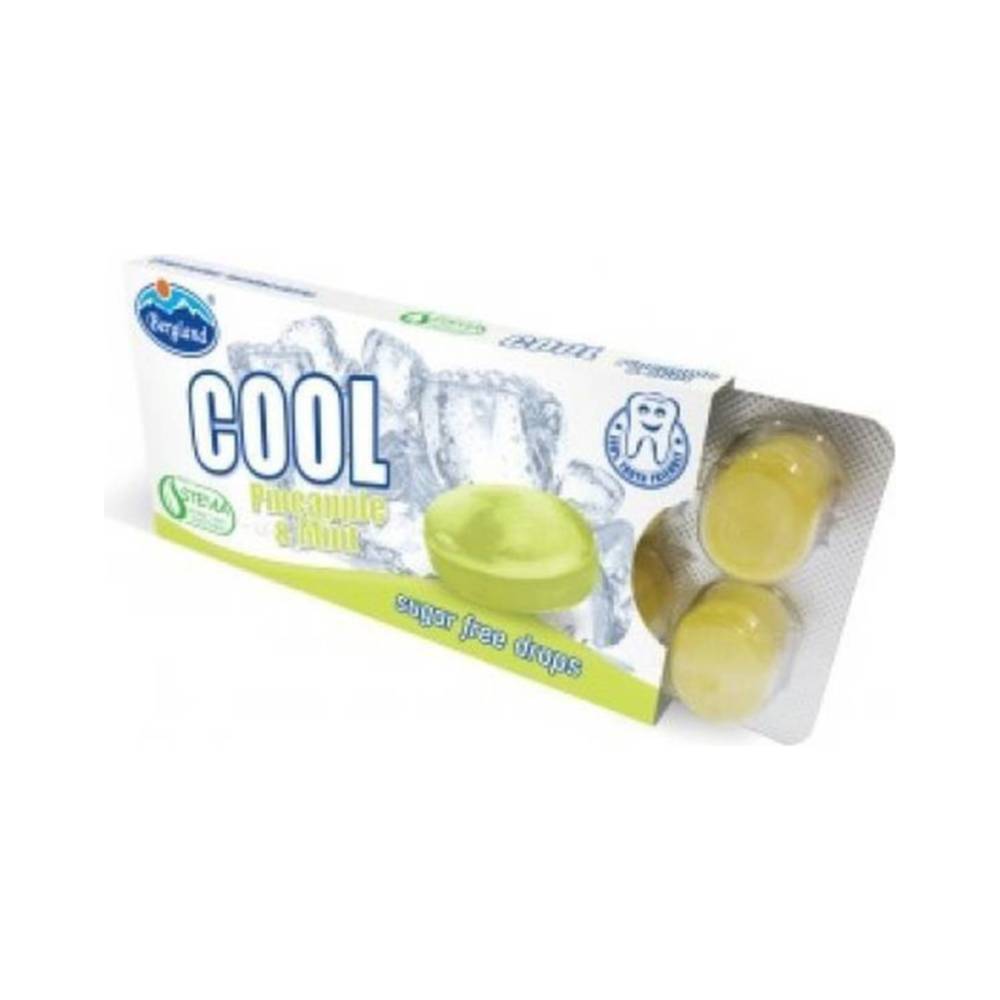 Cool pineapple&amp;mint ananász-mentol ízű cukormentes cukorka 16 g