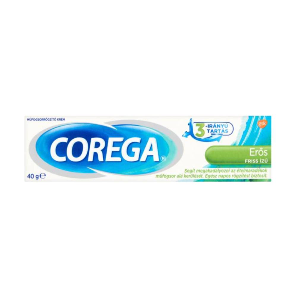 Crema adezivă Corega pentru proteze dentare, cu aromă proaspătă, 40 ml