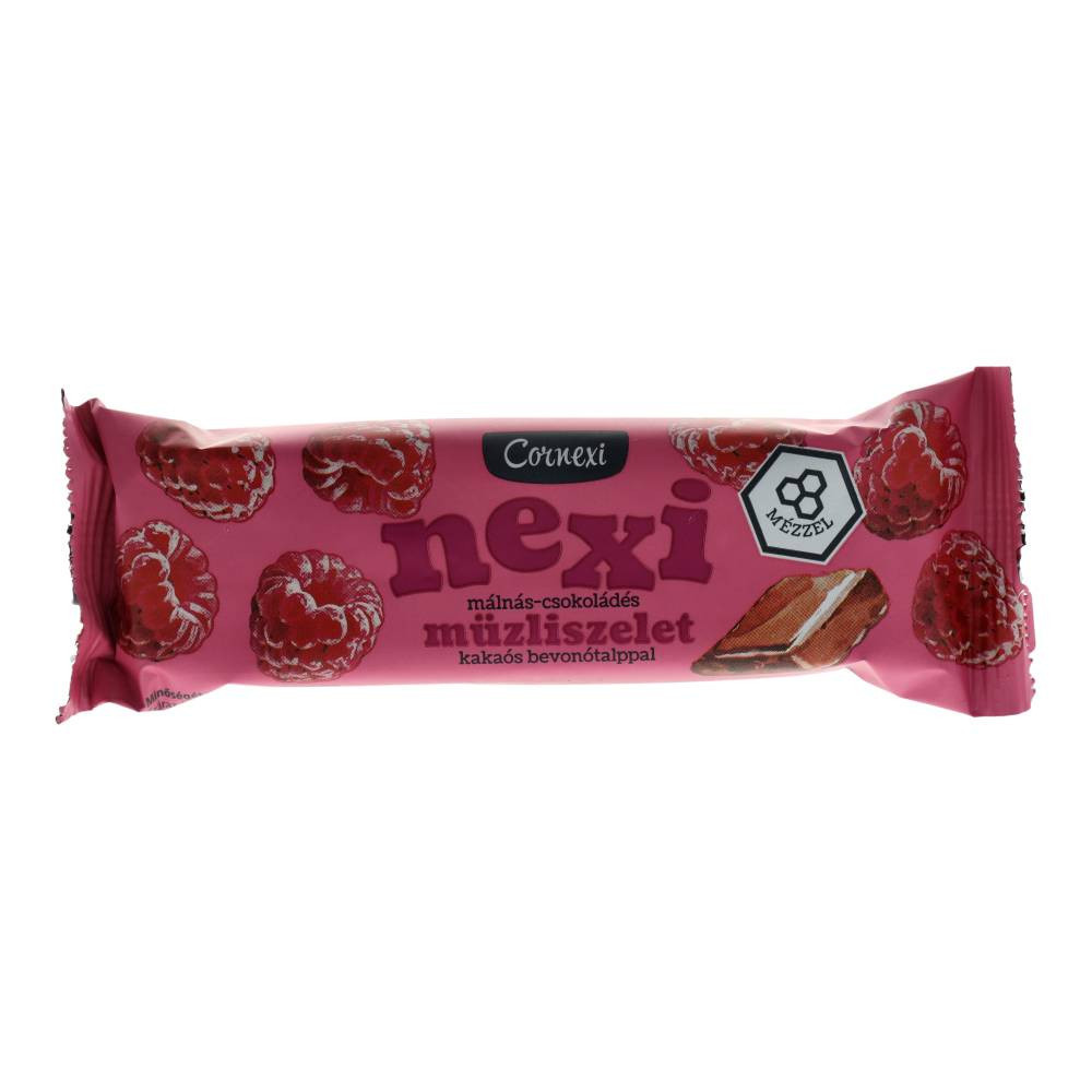 Cornexi nexi biscuit cu cereale Müsli căpșuni și ciocolată, cu talpă acoperită, 25 g