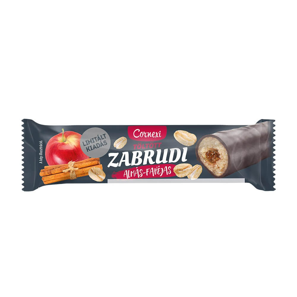 Cornexi zabrudi almás-fahéjas töltelékkel töltött zabrúd kakaós bevonattal 30 g