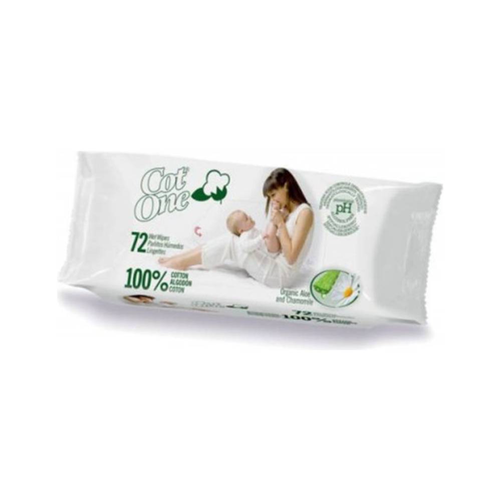 Cot One round wet wipes 100% cotton 72 pcs.