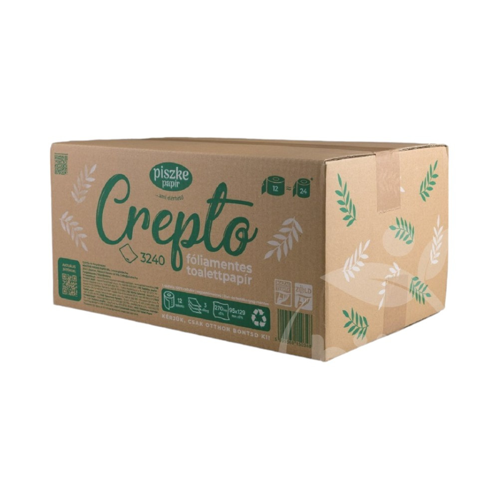 Crepto 3240 fóliamentes 3 rétegű toalettpapír 12 db