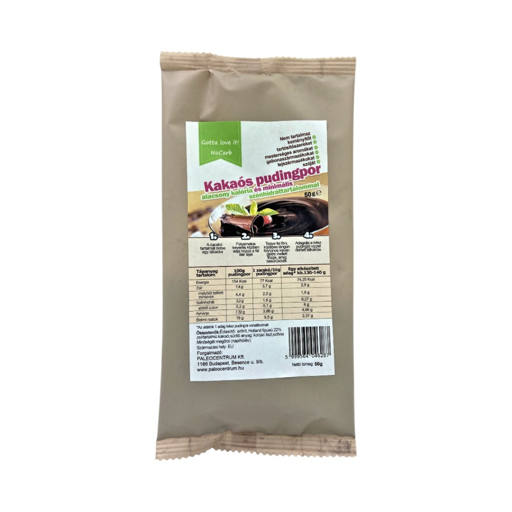 Čokoládový puding s 50g erytritolu NoCarb Skutočne to musíš milovať!