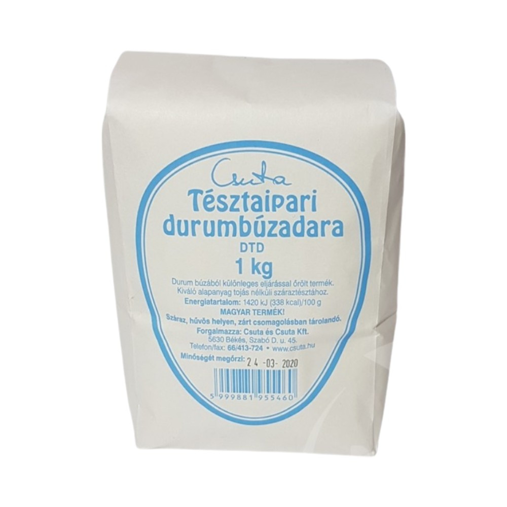 Pasta made from durum wheat in the amount of 1000 g