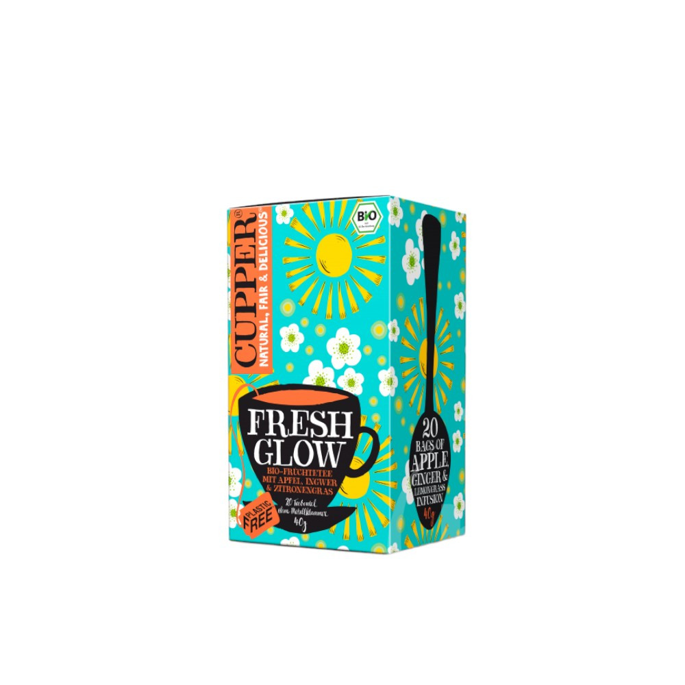 Cupper bio organic fresh glow tea 20 db 40 g