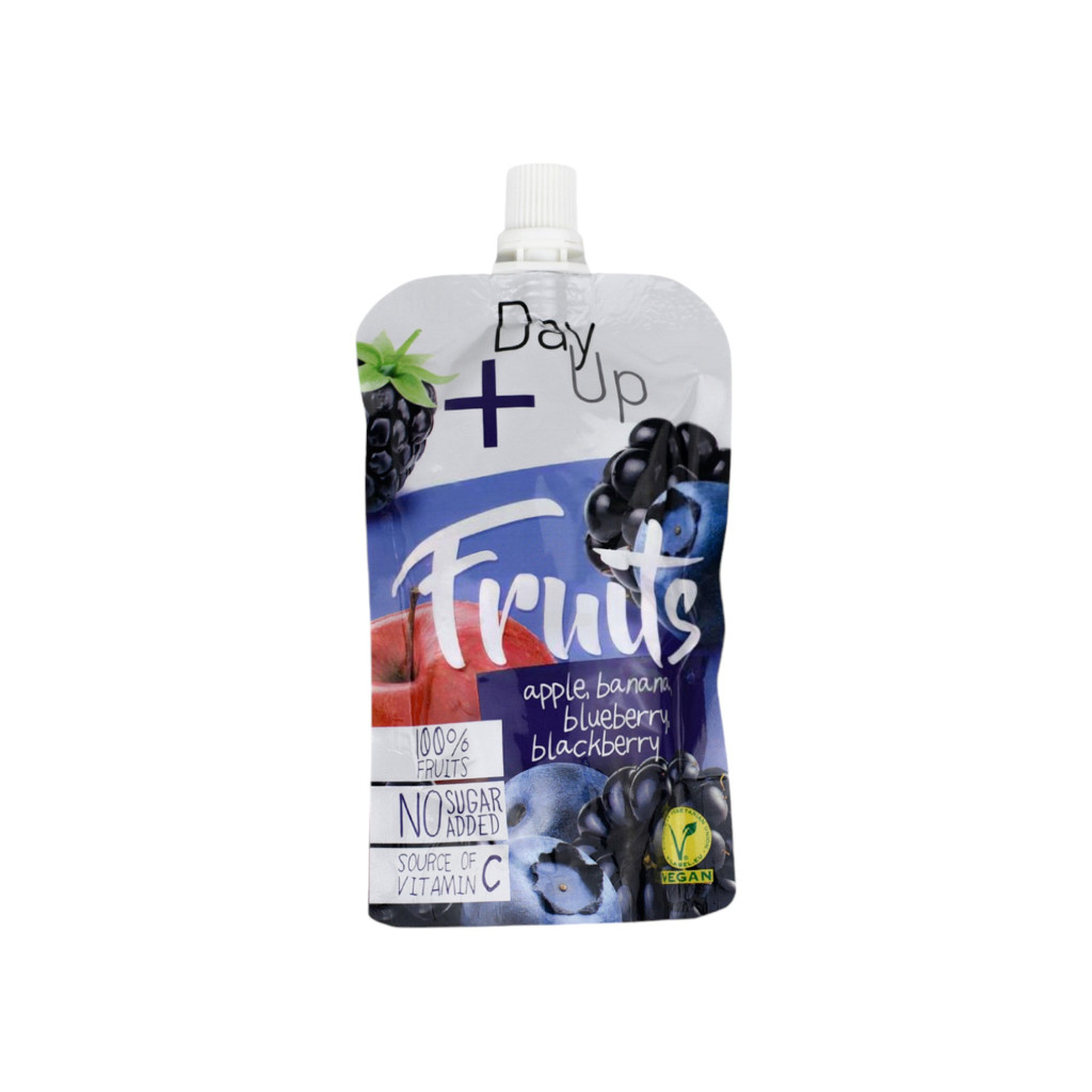 DAYUP FRUITS APPLE PUREE WITH BANANA, CRANBERRY, AND BLACKBERRY WITH VITAMIN C 100 g