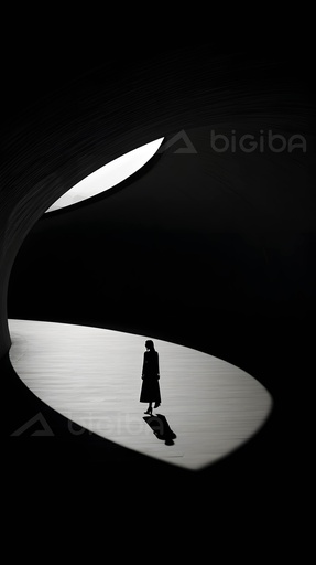 Silhouette de la Solitude