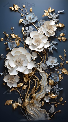 Golden Blossom Elegance
