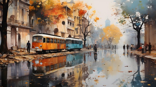 Autumnal Hues on Melancholy Street