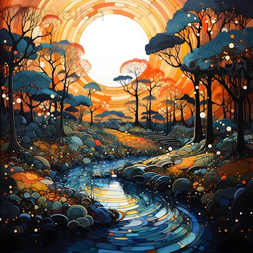 Crepúsculo rívula mística