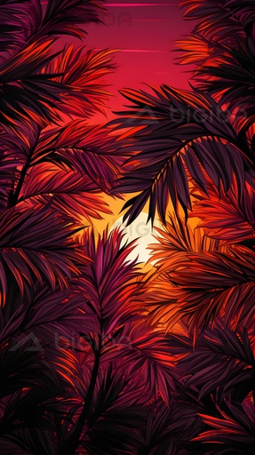 Crimson Sunset Canopy