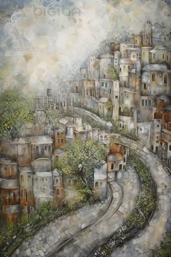 Whimsical Cliffside Hamlet