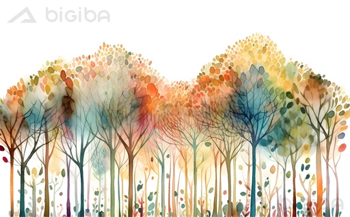 Aquarelle Arboreal Dreamscape