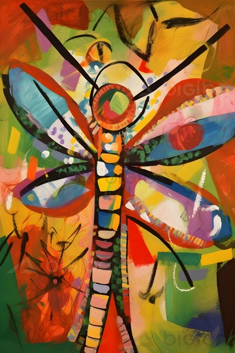 Prismatic Dragonfly Dreamscape