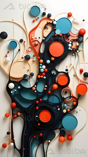 Cascading Orbs and Swirls