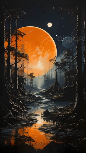 Orbe âmbar da Meia-noite