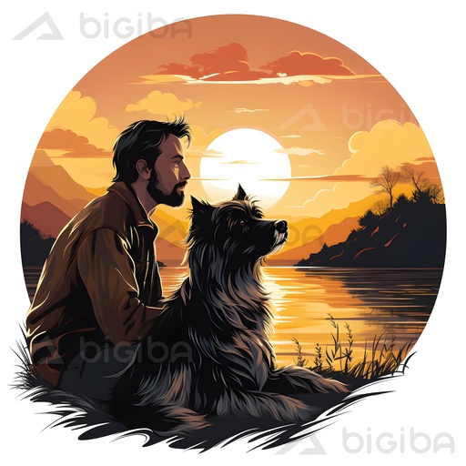 Compañeros al atardecer