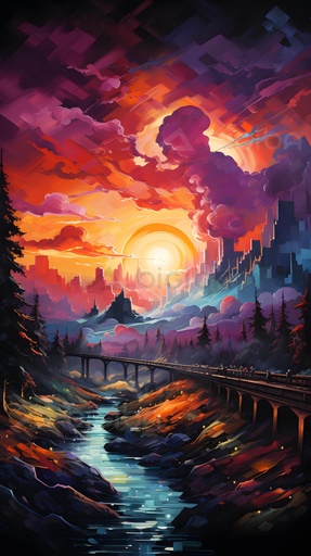 Symphonie du coucher de soleil