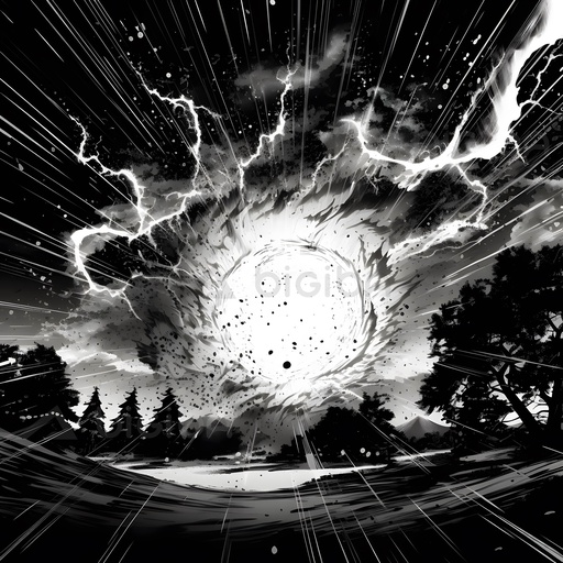 Cosmic Vortex Amidst the Pines