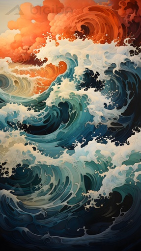 Surreal Ocean's Embrace