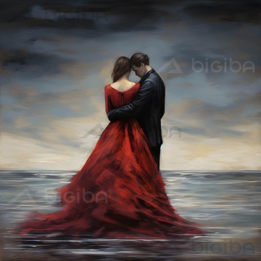 Eternal Embrace by the Sea