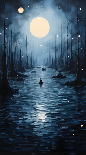 Serenidad a la luz de la luna