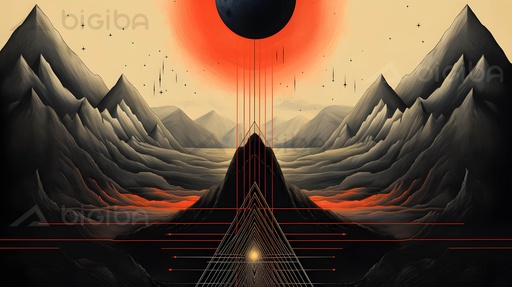 Éclipse Sur les Montagnes Monolith