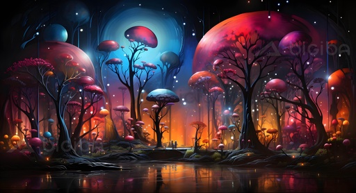 Verzauberter Mycena-Hain