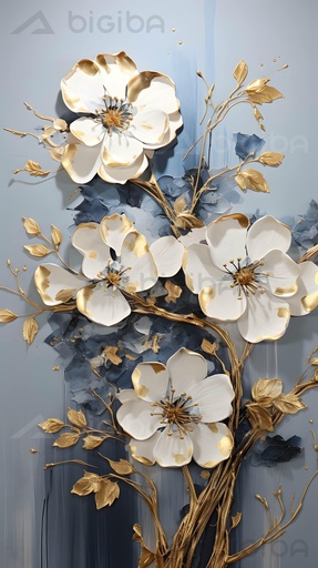 Eleganza in fiore dorato