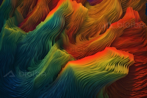 Crêtes vibrantes de l'imagination