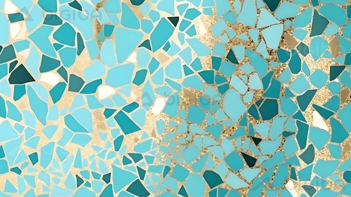 Azure Mosaic Elegance