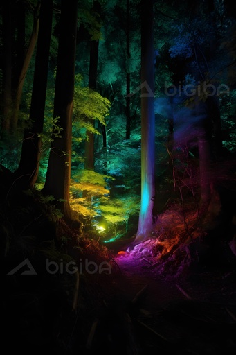 Mystic Midnight Forest
