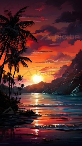 Serenata tropicale al crepuscolo
