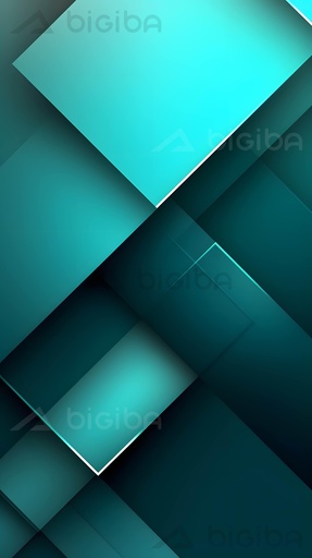 Aqua Geometric Elegance