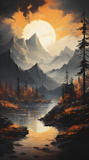 Eclipse Over Ember Peaks